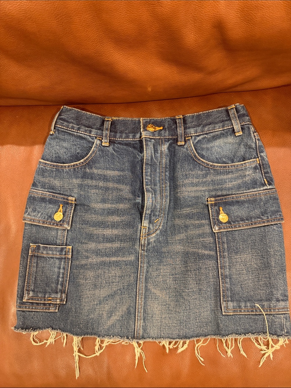 Celine denim mini skirt NWOT